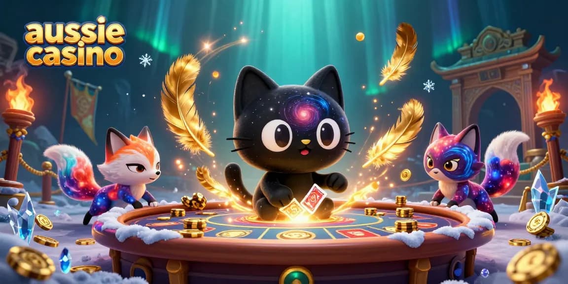 Play exciting games at aussie casino with dynamic characters and cosmic elements.