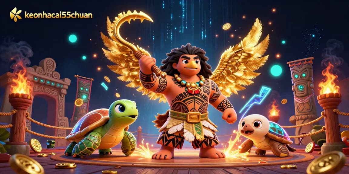 Experience the thrilling action of keonhacai55chuan with dazzling characters and vibrant gambling elements.