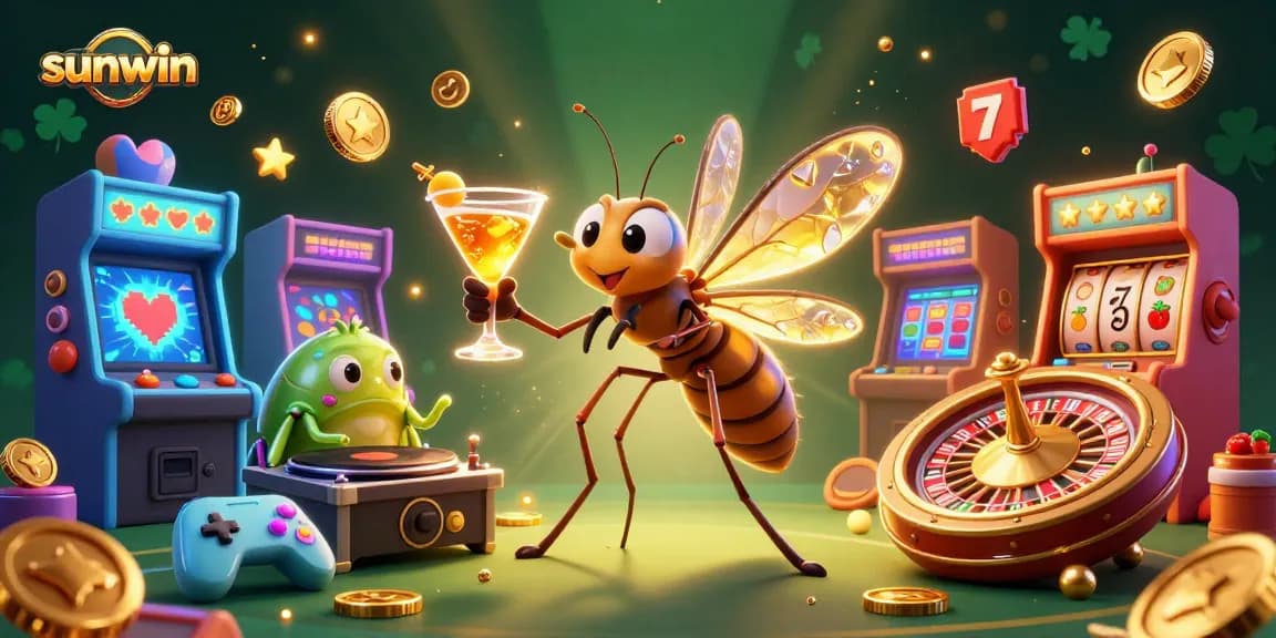 Play and win at Sunwin with vibrant casino-themed characters and rich gaming visuals.