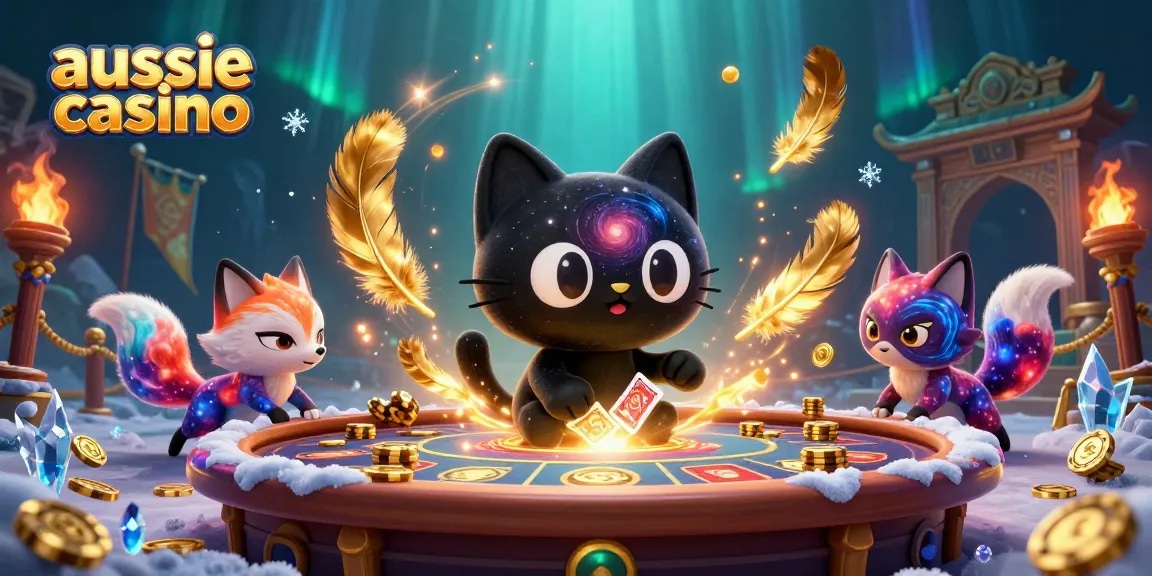 Play exciting games at aussie casino with dynamic characters and cosmic elements.