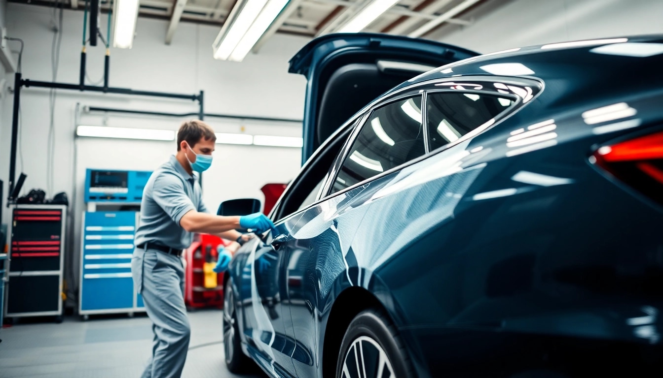 Leasing aufbereitung münchen in action - professionally restoring a vehicle for leasing return.