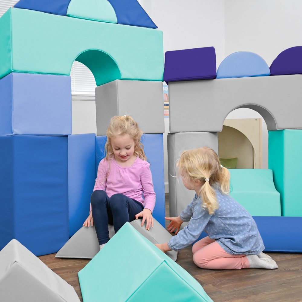 Schaumstoff Bausteine Kinder fuer drinnen: Großbausteine mit Komfort