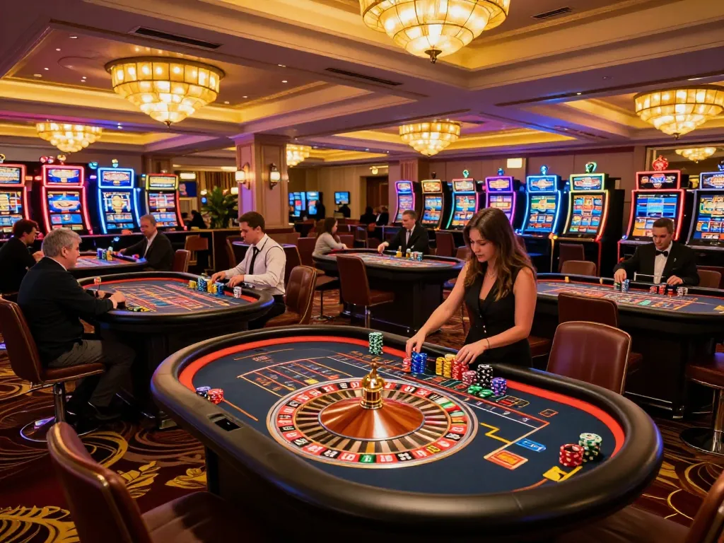 Players engaging with roulette tables at TG88 casino, showcasing vibrant gaming excitement and dynamic atmosphere.