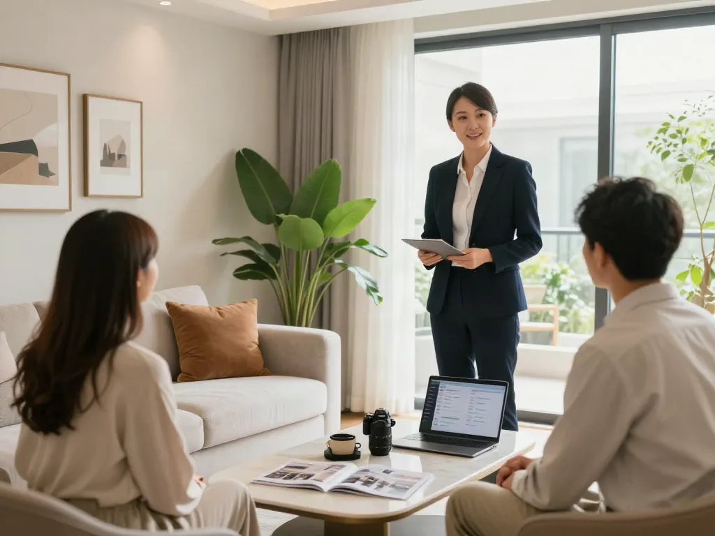 Bester Immobilienmakler Frankfurt präsentiert luxuriöse Wohnung mit professioneller Beratung.