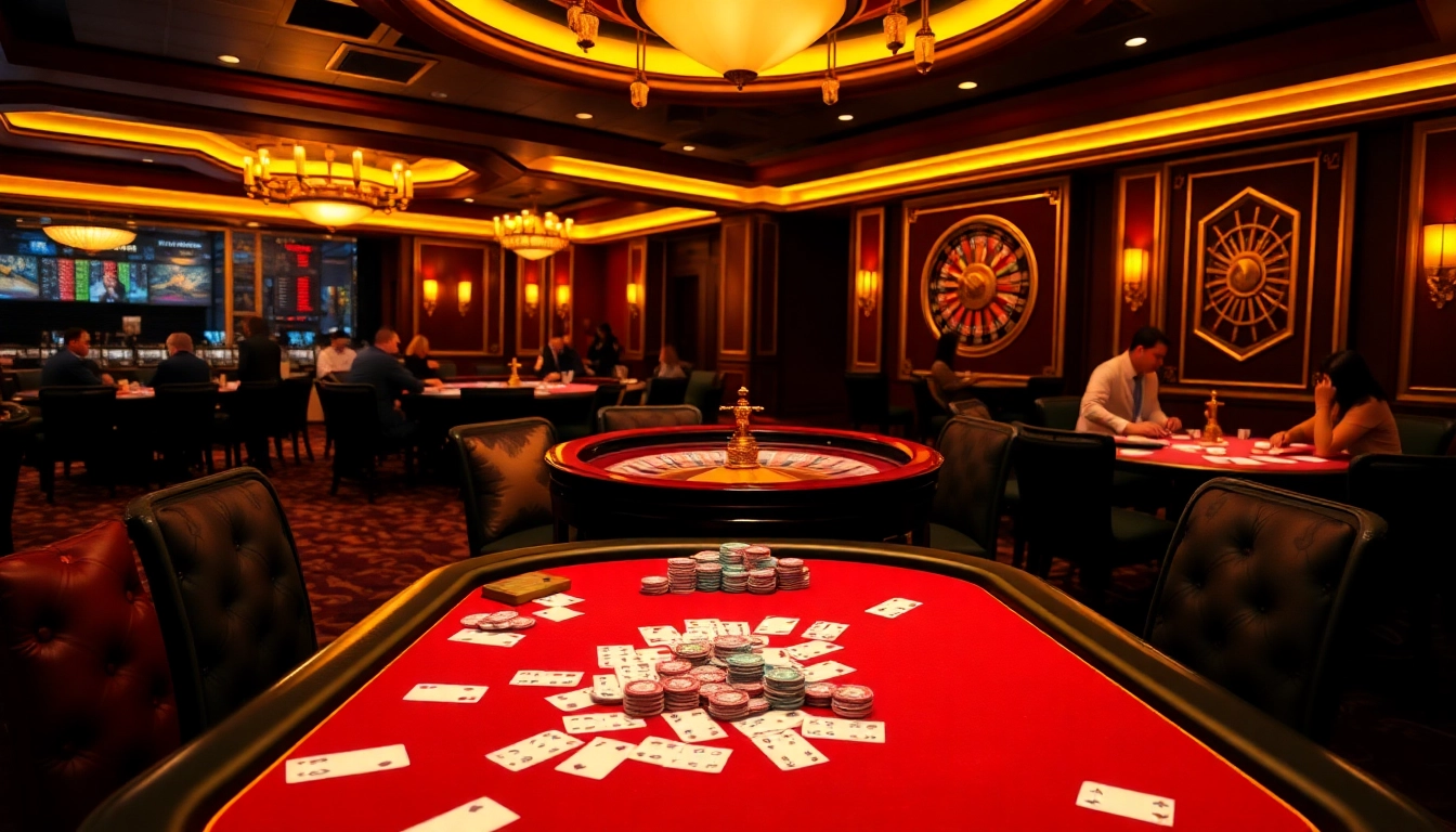 Experience the thrill of gambling with JL55 ambiance at a luxurious poker table filled with vibrant chips and cards.