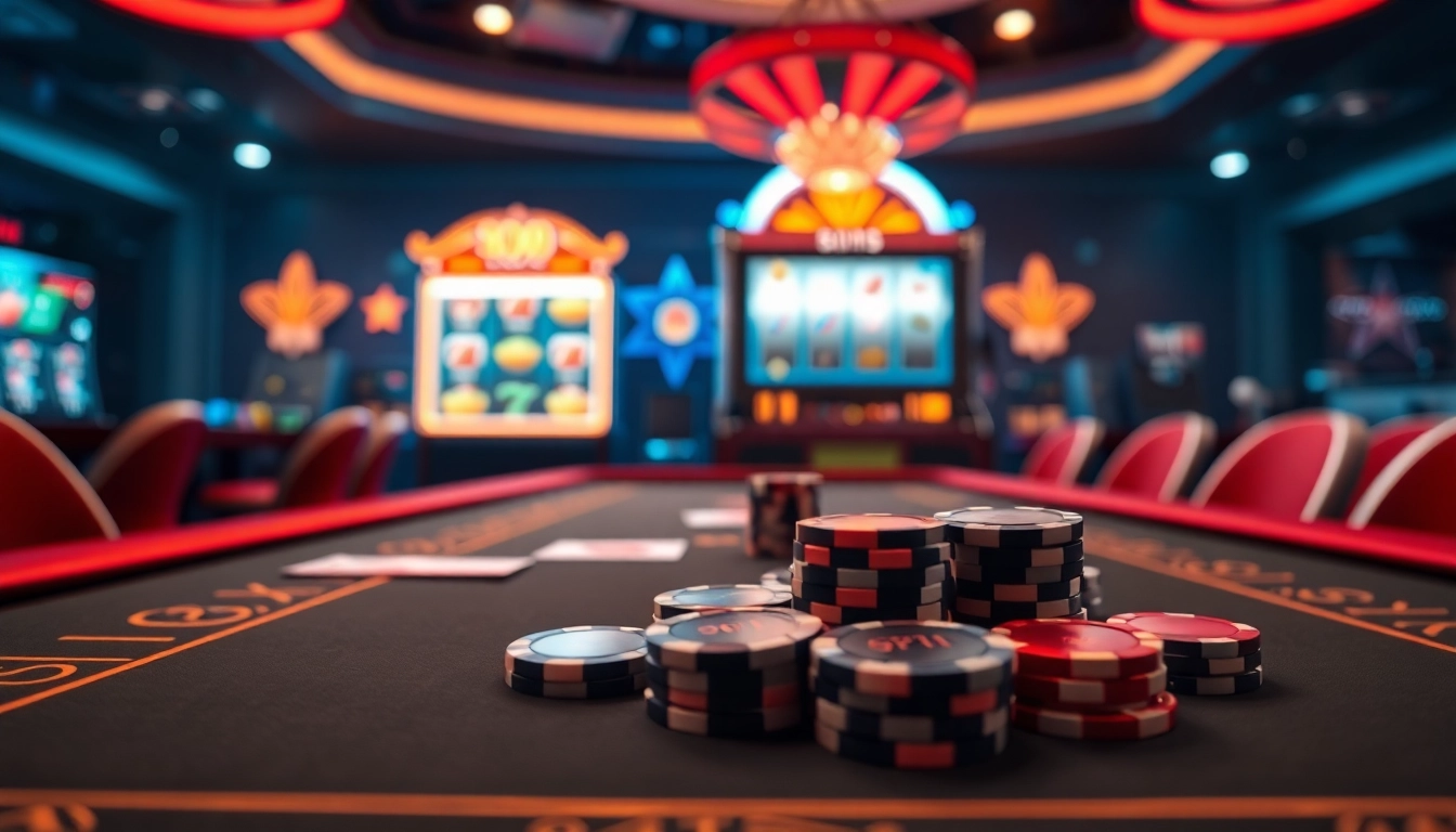 Játék közben a magyar online casino stílusos asztalán, élénk színek és izgalmas légkör.